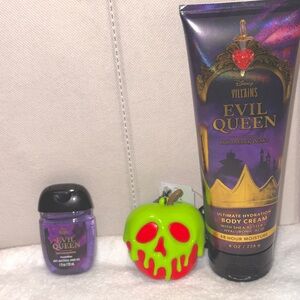 Bath & Body Works Evil Queen Body Cream and Hand Sanitizer - Purple and Green